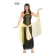 COSTUME CARNEVALE DONNA DEA EGIZIA CLEOPATRA TAGLIA M VESTITO COMPLETO DI APPLICAZIONI COD 84615 GUIRCA 8434077846155