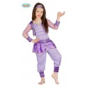 COSTUME CARNEVALE BALLERINA ORIENTALE 5/6 ANNI VESTITO COMPLETO DI FASCIA CAPELLI/CAMICETTA E PANTALONI COD 85955 GUIRCA