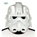 MASCHERA SOLDATO DI CAVALLERIA STAR WARS STORTROOPER BIANCA IN PLASTICA CON ELASTICO PER TRAVESTIMENTI DI CARNEVALE