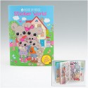 LIBRO ALBUM 12,5X17CM + 150 GLITTER STICKERS WORLD HOUSE OF MOUSE DEPESCHE MADE IN GERMANY