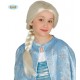 PARRUCCA CAPELLI BIONDI CON TRECCIA PRINCIPESSA DEL GHIACCIO FROZEN PER TRAVESTIMENTI DI CARNEVALE COD 4576 GUIRCA