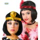 PARRUCCA CORTA NERA A CASCHETTO CHARLESTON DONNA EGIZIANA PER TRAVESTIMENTI DI CARNEVALE TOP QUALITY GUIRCA COD 4666