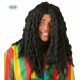 PARRUCCA CAPELLI NERI RICCI RASTA PER TRAVESTIMENTI DI CARNEVALE/HALLOWEEN TOP QUALITY GUIRCA COD 4859