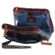 BUSTINA PICCOLA 3 ZIP MULTI TASCHE BEAUTY DA VIAGGIO THE HATTER GORJUSS SANTORO LONDON ORIGINAL 20,5X10,5X8,5CM