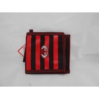 PORTAFOGLIO A STRAPPO AC MILAN ROSSONERO 1 ZIP INTERNA.  MIS11X13CM.CHIUSO/11X37CM.APERTO