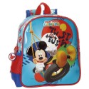 ZAINETTO ASILO MICKEY MOUSE CLUBHOUSE TOPOLINO DISNEY ORIGINAL 23X25X10CM.ADATTABILE AL CARRELLINO 70%MICROFIBRA 30%PVC