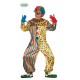 COSTUME CARNEVALE CLOWN PAGLIACCIO ADULTO TAGLIA L 52/54 VESTITO GIOCOLIERE SOLO TUTA 100%POLIESTER COD 84362 GUIRCA