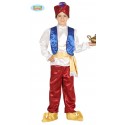 COSTUME CARNEVALE LADRO DEL DESERTO ALADINO GENIO LAMPADA 7/9 ANNI VESTITO COMPL.CAPPELLO/CAMICIA GILET/CINTA/PANTALONI