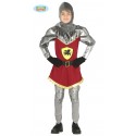 COSTUME CARNEVALE RE CAVALIERE DRAGO 5/6 ANNI VESTITO MEDIEVALE COMPLETO CAPUCCI.TUNICA/CINTA/C.STIVALI/C.POLSI/C.SPALLE