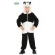 COSTUME CARNEVALE PANDA BAMBINI 5/6 ANNI VESTITO COMPLETO TUTA CON CAPUCCIO PER TRAVESTIMENTI DI ANIMALI DELLA GIUNGLA