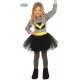 COSTUME CARNEVALE PIPISTRELLO BATMAN BIMBA 7/9 ANNI VESTITO PER TRAVESTIMENTI FESTE E PARTY A TEMA SUPER EROI BATGIRL