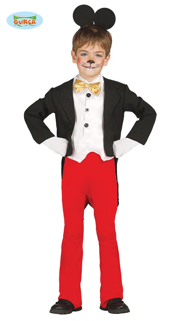 COSTUME CARNEVALE TOPOLINO BABY 3/4 ANNI VESTITO RATONCITO COMPLETO  DIADEMA/GILET CON PAPILLON/PANTALONI NO ACCESSORI - Parole e Pensieri