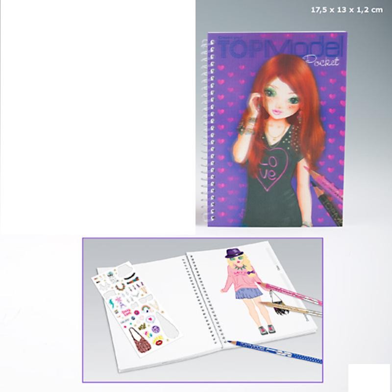 album 3D top model da colorare con stickers 2 modelli Crems