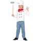 COSTUME CARNEVALE COCINERO CUOCO BAMBINI 7/9 ANNI CAPPELLO PANTALONI/GIACCA/FOULARD.COD.83363 GUIRCA 8434077833636