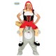 COSTUME CARNEVALE E TRAVEST.VARI LUPO DA CAVALCARE TAGL.UNICA 50/54 SOLO VESTITO COMPLETO E GAMBE IMBOTTITE NO ACCESSORI