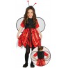 COSTUME CARNEVALE COCCINELLA BAMBINA 12/12 ANNI VESTITO COMPLETO DI ALI E CERCHIETTO ANTENNE NO ACCESSORI C.10193 GUIRMA