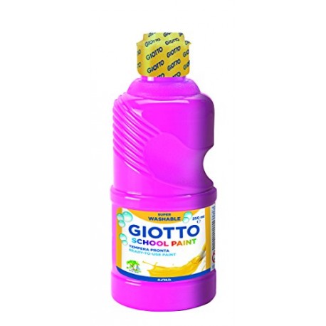 GIOTTO TEMPERA PRONTA FLACONE 250ML.EXTRA QUALITY SUPER LAVABILE COLORE MAGENTA