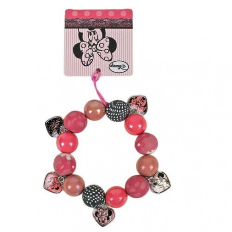 BRACCIALETTO MINNIE DISNEY ELASTICO CON CHARMS MINNIE