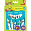 CRAYOLA MAXI MATITONI MINI KIDS 12MESI+ FORMA ESAGONALE FACILE IMPUGNATURA 8PZ.