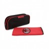 SET 2 PEZZI BEAUTY DA VIAGGIO 26X14X5CM + TELO SPORT IN MICROFIBRA 50X100CM AC MILAN PRODOTTO UFFICIALE IMMA ITALY