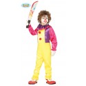 COSTUME CARNEVALE CLOWN MALEFICO BABY 5/6 ANNI PER TRAVESTIMENTI DI HALLOWEEN CARNEVALE E FESTE A TEMA HORROR NO ACCESSO