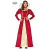 COSTUME CARNEVALE REGINA GIULIETTA VESTITO CON COPRICOLLO TG.M 38/40 PER TRAVESTIMENTI A TEMA MEDIOEVO NO ACCESSORI