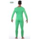 COSTUME TUTA VERDE SPANDEX SUPER ELASTICIZZATA TAGLIA M-L ADULTO DA INDOSSARE SOTTO VESTITO CARNEVALE HALLOWEEN