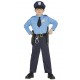 COSTUME CARNEVALE POLICE BABY 10/12 ANNI VESTITO COMPLETO DI CAPPELLO/PANTALONI/CAMICIA/CINTURONE/PISTOLA