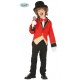 COSTUME CARNEVALE PRESENTATORE CIRCO 7/9 ANNI VESTITO COMPLETO GIACCA/PANTALONI/CAMICIA E PAPILLON/NO ACCESSORI