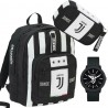 SCHOOL PACK FC JUVENTU ZAINO SCUOLA ORGANIZZ.BIG PLUS ASTUCCIO 3ZIP 45 PEZZI+OROLOGIO OMAGGIO PROD.UFFICIALE SEVEN ITALY