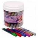 BARATTOLO 50 PEZZI 10,5 ML.GIOTTO GLITTER COLLA IN 6 COLORI ASSORTITI