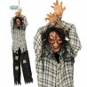 ZOMBIE 200CM PENDENTE CON CORDA LUCI E SUONI PER DECORAZIONI FESTE DI HALLOWEEN CARNEVALE E SPETTACOLI A TEMA HORROR