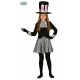 COSTUME CAPPELLAIA MATTA PER TRAVESTIMENTI DI CARNEVALE/HALLOWEEN VESTITO/CAPPE./GIACCA/FIOCC.GONNA 5/6 ANNI NO ACCESS.