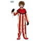 COSTUME CARNEVALE CLOWN ASSASSINO BABY 7/9ANNI VESTITO PAGLIACCIO PER TRAVESTIMENTI DI HALLOWEEN E SPETTACOLI NO ACCESSO