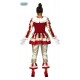 COSTUME PAGLIACCIA ASSASSINA VESTITO TG.S CLOWN KILLER PANTALONE E COLLETTO PER TRAVESTIMENTI HALLOWEEN HORROR NO ACCESS