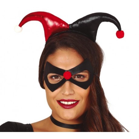 Costume Halloween Carnevale Donna Jolly Joker Carte Giullare Circo