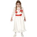 COSTUME CARNEVALE HALLOWEEN BAMBOLA ASSASSINA BIMBA POSSEDUTA TG.5/6 ANNI VESTITO PER TRAVESTIMENTI HORROR NO ACCESSORI