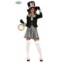 COSTUME CARNEVALE PAESE DELLE MERAVIGLIE VESTITO TG.S 4PZ PER