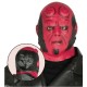 MASCHERA DEMONIO ROSSO SENZA CORNA IN LATTICE PER TRAVESTIMENTI CARNEVALE HALLOWEEN E SCENE A TEMA SUPER EROI HELLBOY