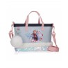 BORSA SHOPPER A TRACOLLA TRUST YOUR JOURNEY FROZEN DISNEY 23X18X6CM MULTICOLOR CON PALLETTES E PORTACHIAVI 100%POLIEST