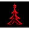 ALBERO NATALE ROSSO 20CM LED LUCE INFINITA FUNZIONA A BATTERIE CON3 PILE STILO DECORAZIONI NATALIZIE ALLESTIMENTI VARI