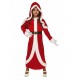 COSTUME BABBO NATALE BIMBA 5/6ANNI VESTITO COMPL.CAPUCCIO CINTURA PER TRAVESTIMENTI E SCENE DI MAMA NOEL NO ACCESSORI