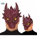 MASCHERA DRAGO MARRON FOAM MEDIA PER TRAVESTIMENTI DI CARNEVALE HALLOWEEN E SCENE A TEMA FIABE FILM ANIMALI DRAGON