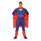 COSTUME CARNEVALE SUPEREROE TG.L VESTITO COMPL.TUTA IMBOTTITA CON MANTELLO PER TRAVESTIMENTI A TEMA SUPERMAN NO ACCESS