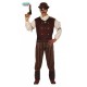 COSTUME STEAMPUNK UOMO TG.M FOULARD/CAMICIA/CINTA/PANTALONI VESTITO GOTICO VITTORIANO FILM FANTASCIENZA NO ACCESSORI