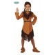 COSTUME BAMBINA INDIANA 7/9 ANNI AMERICA VESTITO E CINTURONE PER TRAVESTIMENTI E SCENE A TEMA FILM WESTERN NO ACCESSORI