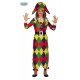 COSTUME CARNEVALE ARLECCHINO BAMBINA 5/6 ANNI VESTITO GIULLARE COMPLETO DI CAPPELLO E CINTURA ARLECCHINA NO ACCESSORI