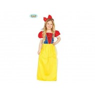 COSTUME CARNEVALE PRINCIPESSA DEL BOSCO 5/6 ANNI VESTITO PER TRAVESTIMENTI A TEMA FAVOLE BIANCANEVE FIABA NO ACCESSORI