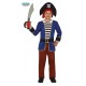 COSTUME BUCANIERE PIRATA DEI SETTE MARI CORSARO CAPITANO VESTITO 7/9 TRAVESTIMENTI DI CARNEVALE JACK SPARROW NO ACCESSOR