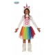 COSTUME UNICORNO 10/12 ANNI VESTITO CON CAPUCCIO E GAMBALETTI PER TRAVESTIMENTI DI CARNEVALE A TEMA FIABE NO ACCESSORI